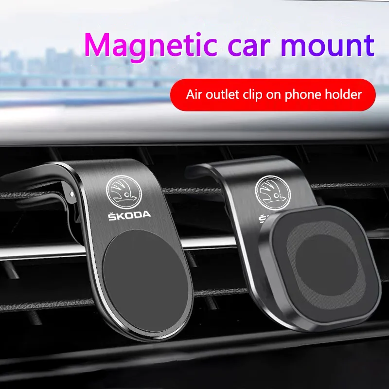 

Magnetic Car Mount Fashion Air Outlet Mobile Phone Bracket Auto Accessories For Skoda Octavia A5 A7 A2 Rapid Fabia Superb Kodiaq