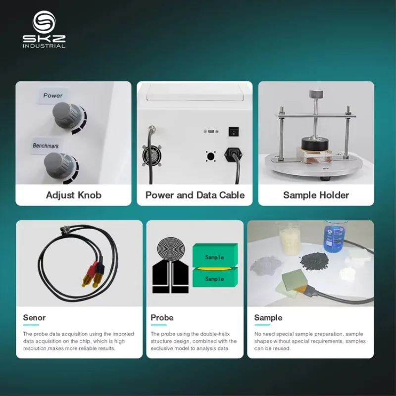 2026SKZ1061C Automatic Thermal Conductivity Measurement System with High Accuracy (3%) IP55 Protection 220V Quick for Cycles