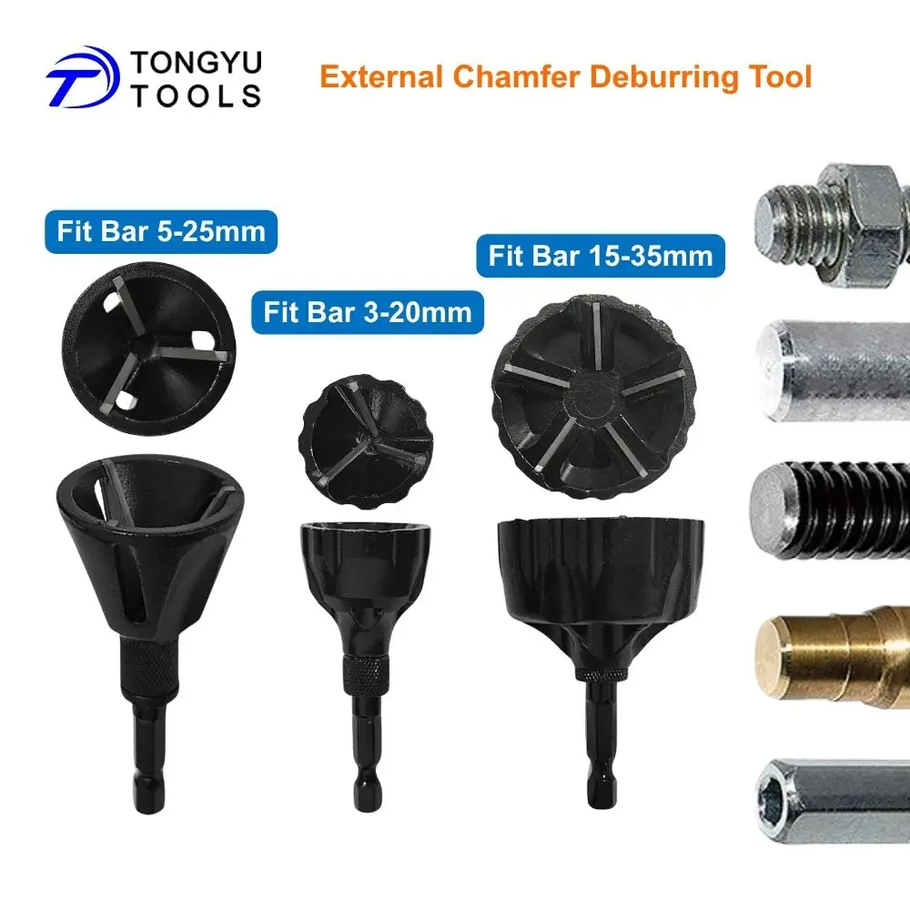 External Chamfer Deburring Tool 3-20mm 15-35mm Carbide Blade 1/4