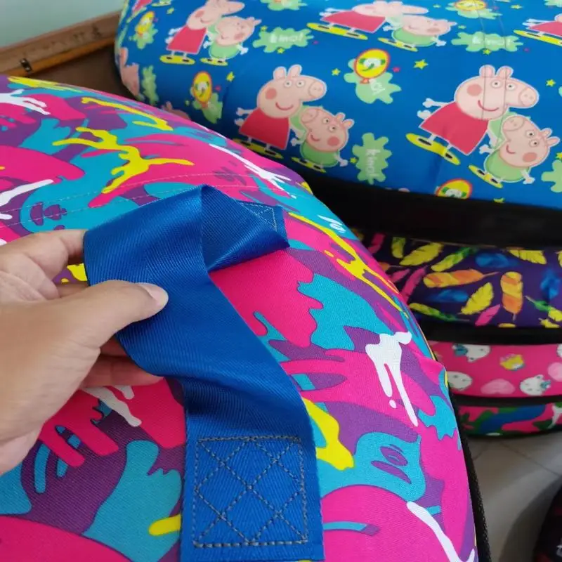 

Высокопрочные складные санки из HDPE с двойными тормозами, зимние санки для взрослых до 100 кг