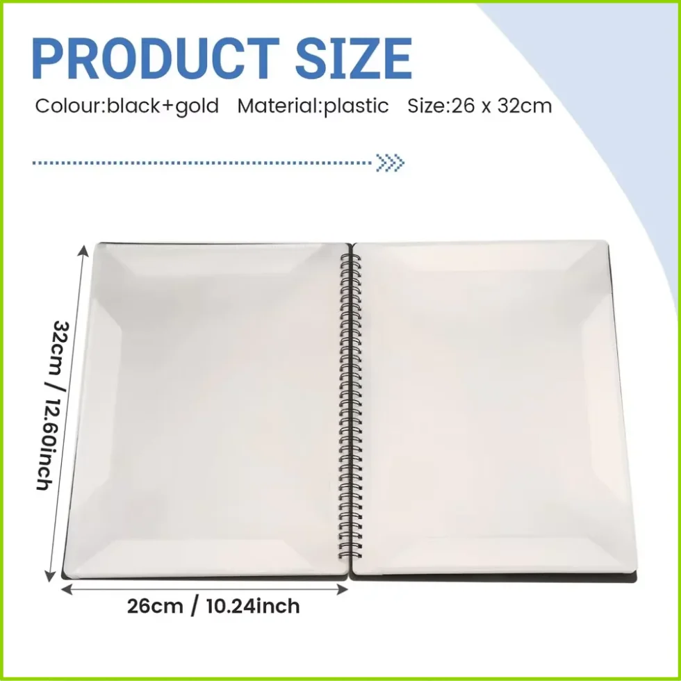 Flexible 40 Pages Piano Music Score Folder A4 Music Book Clip Sheet Note Folder Piano Paper Sheets Music Binder For Practice
