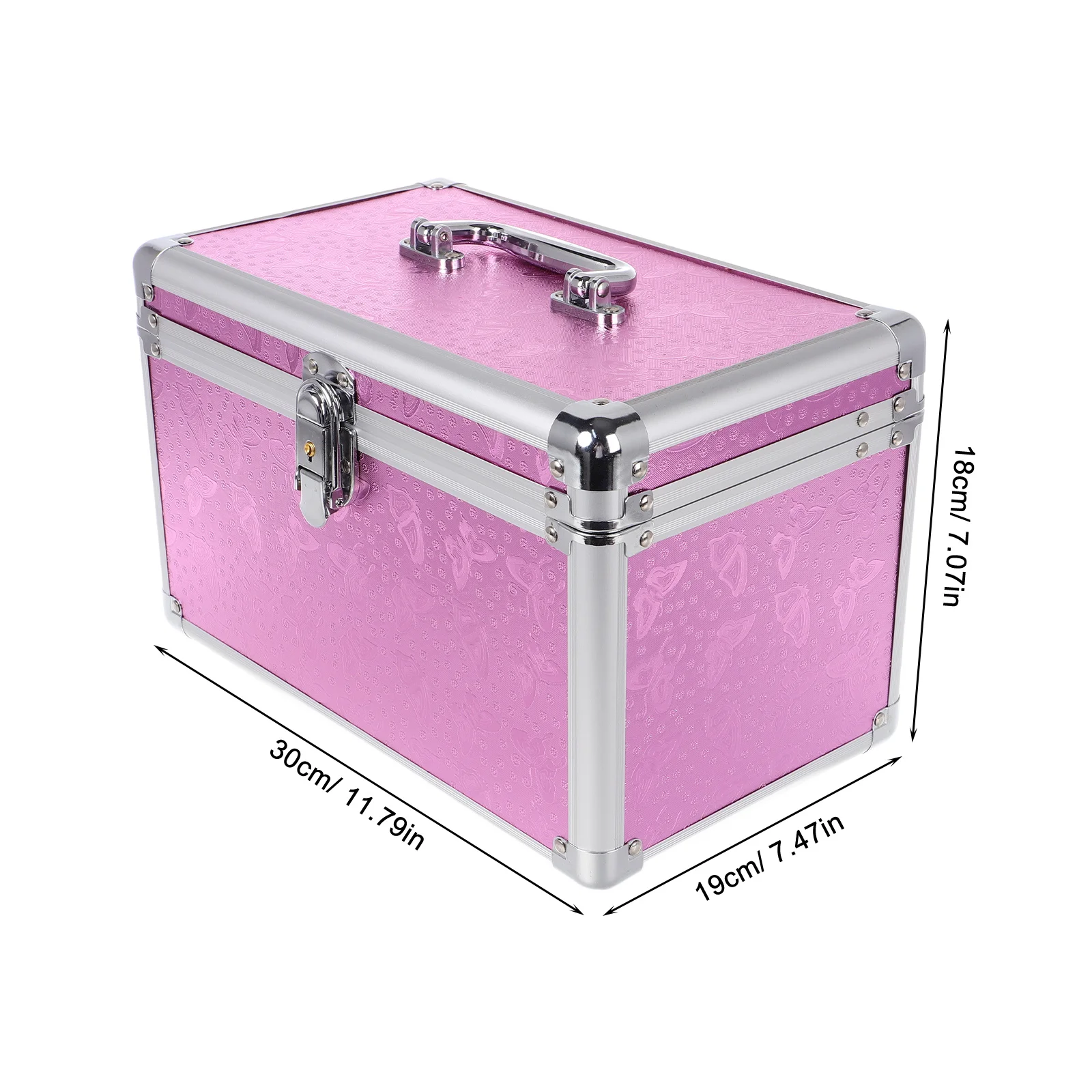 Portable Aluminum Alloy Medicine Box Large Capacity Storage Case for Home Office Travel Multi-Functional Metal Tote Holder