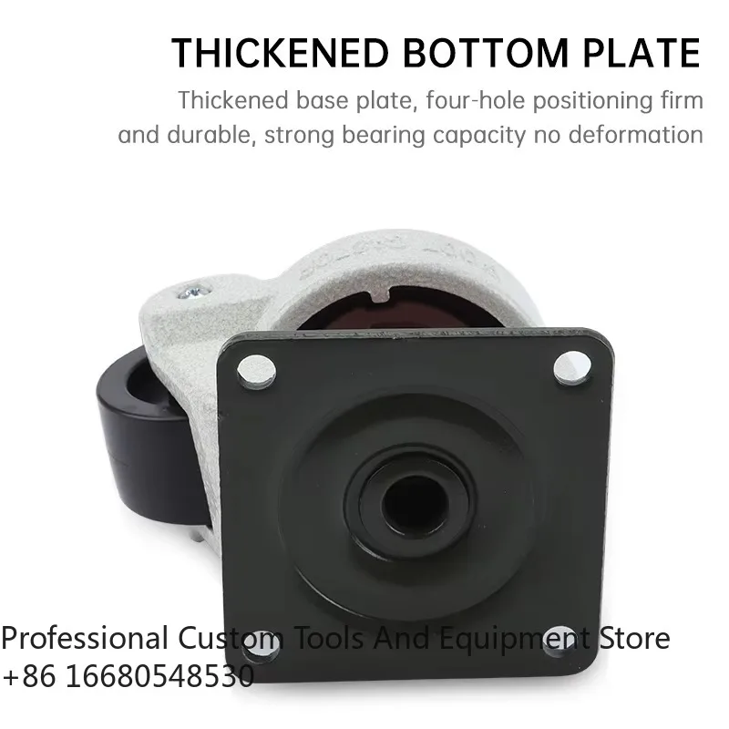 DaFUMA Furniture Casters Retractable Swivel Brake Stainless Steel Leveling Wheel Roller Bearing 40MM