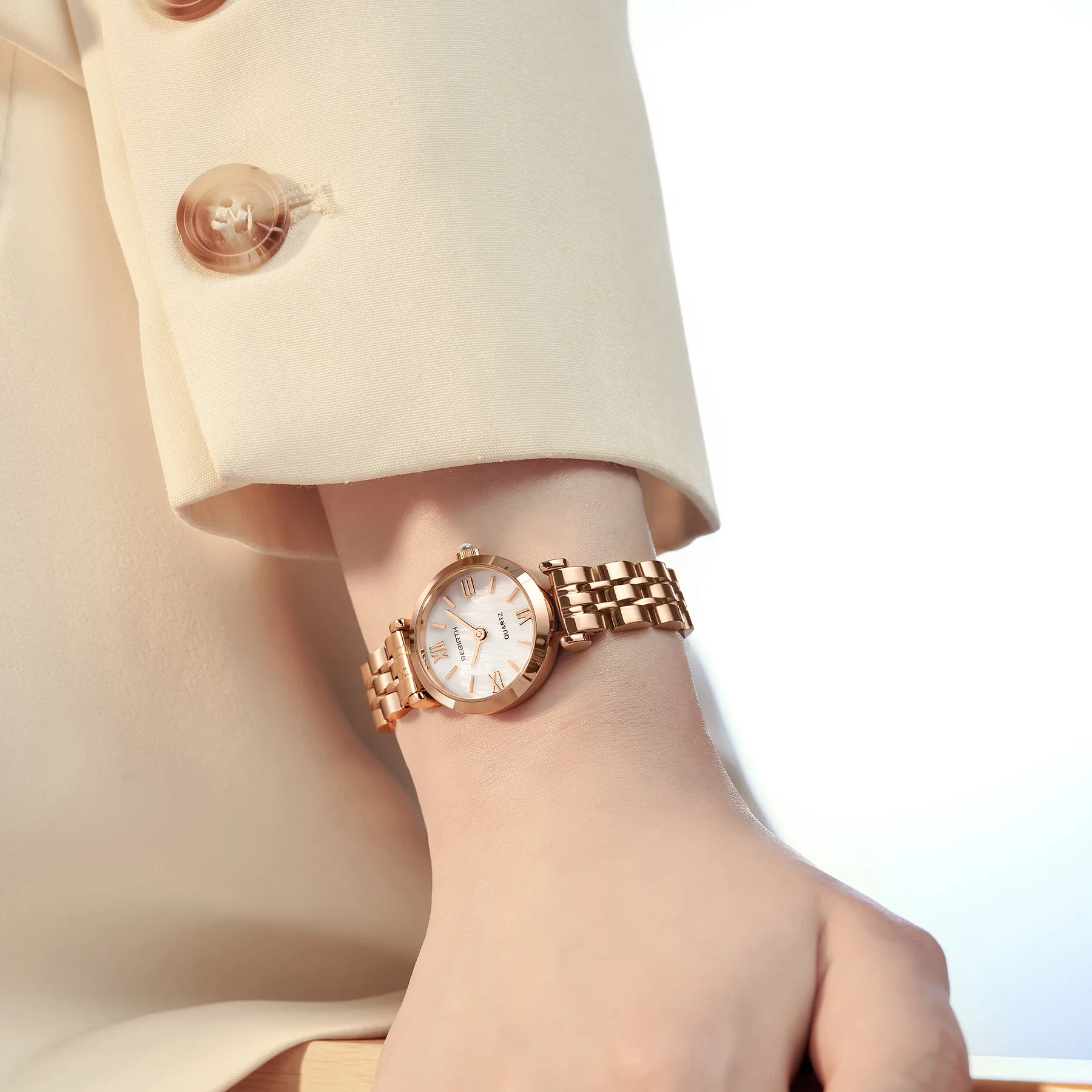 Orologio da donna di lusso Orologio da polso al quarzo da donna con quadrante in acciaio inossidabile impermeabile alla moda delle migliori marche Montre Femme Bellissimo