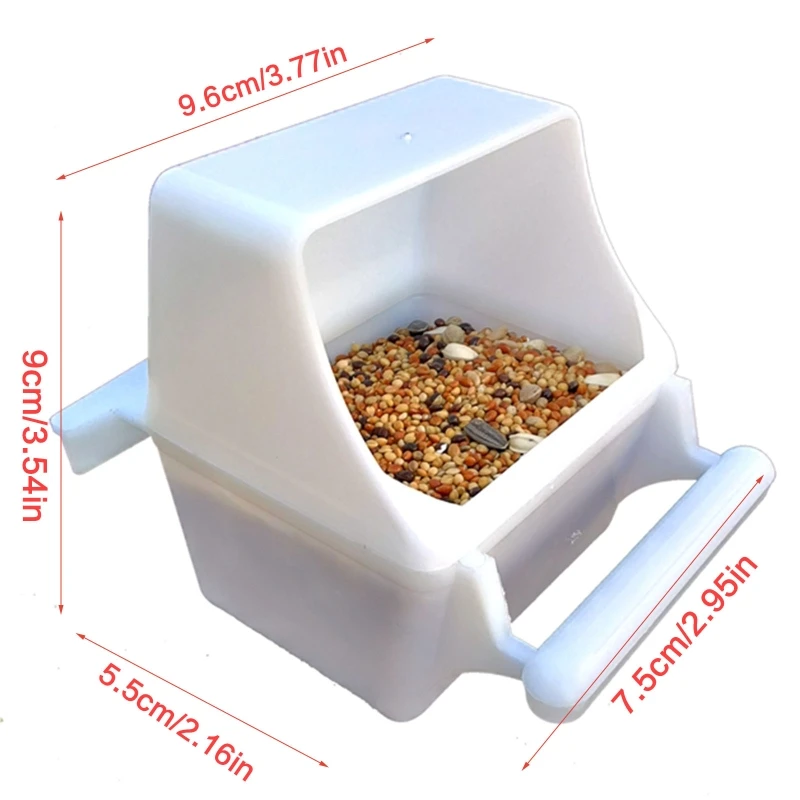 F92B DISPENSOR ALIMENTOS PERACETO NO MELHOR PAV PLÁSTICO COM POLHO PARA CONURE Finch