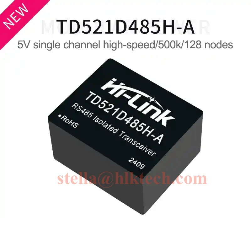 Hi-link TD521D485H-A RS485 DIP10 Single channel high speed communication isolation Transceiver module automatic switching