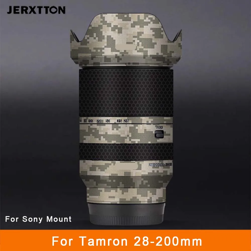 レンズキャップスキンアンチスクラッチカメラステッカータムロン-28-200-ミリメートルソニーマウント保護ラップフィルムプロテクターデカール-28-200
