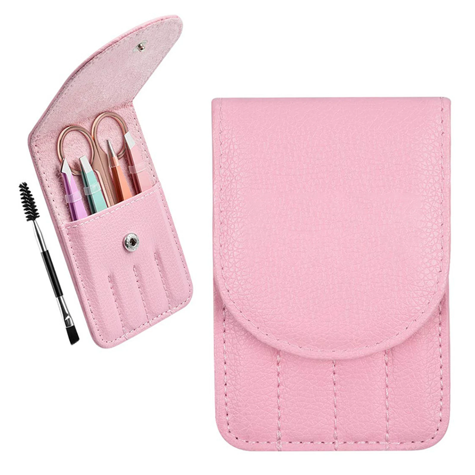 7 pièces pince à cils ensemble coupe des sourcils pinces à sourcils brosse haute précision en acier inoxydable Extension de cils pince à épiler ensemble