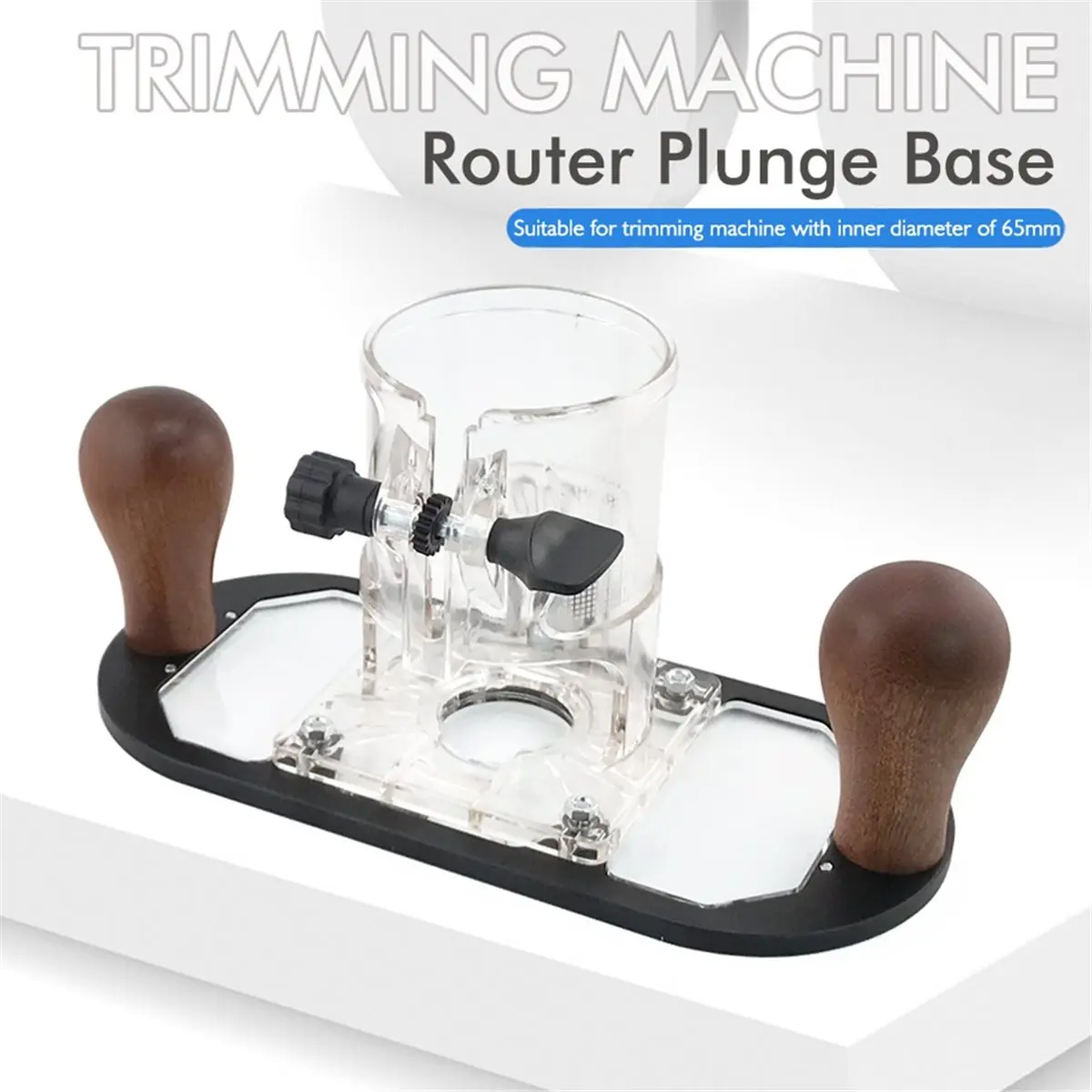 Wood Router Base for Edge Guide - Woodworking Trimming Machine Milling Groove Flip Engraving Trimming Opening Base