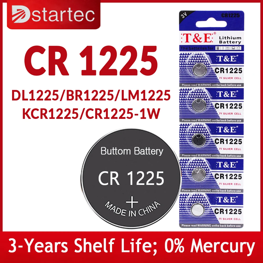 جديد 5 قطعة-25 قطعة 3 فولت CR1225 بطارية زر ليثيوم BR1225 LM1225 DL1225 CR 1225 ER1225GP عملة ساعة خلية بطاريات للعب عن بعد