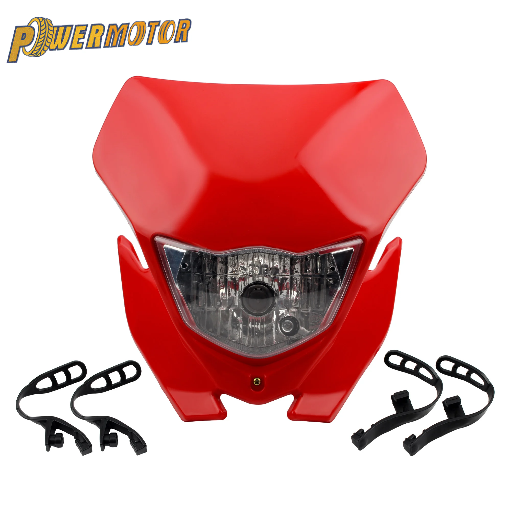 For Yamaha WRF250 400 426 450 WR250 WR450 YZ YZF TW TTR Motorcycle Motocross H4 Headlight Headlamp Plate Fairing Enduro