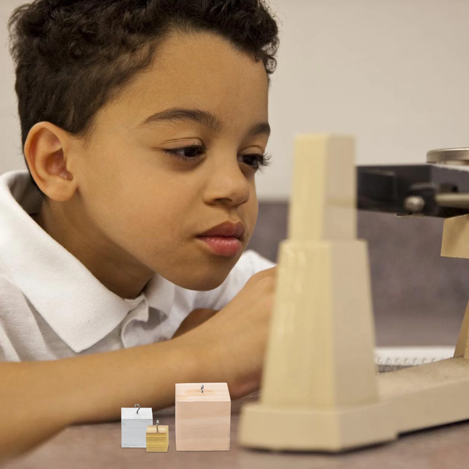 

5pcs Density Cubes Set Copper Iron Aluminum Wood Square Cube For Scientific Experiment High School Physics Lab Gravity