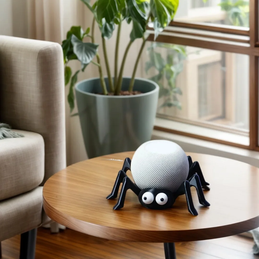Halloween Spider Shape Stand For Alexa Echo Dot 4th Gen 5th Gen - Clear Silicone Anti-Slip Holder For Smart Speaker