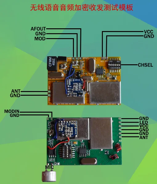 

Wireless Transmission Voice Audio Encryption Wireless Transceiver Module