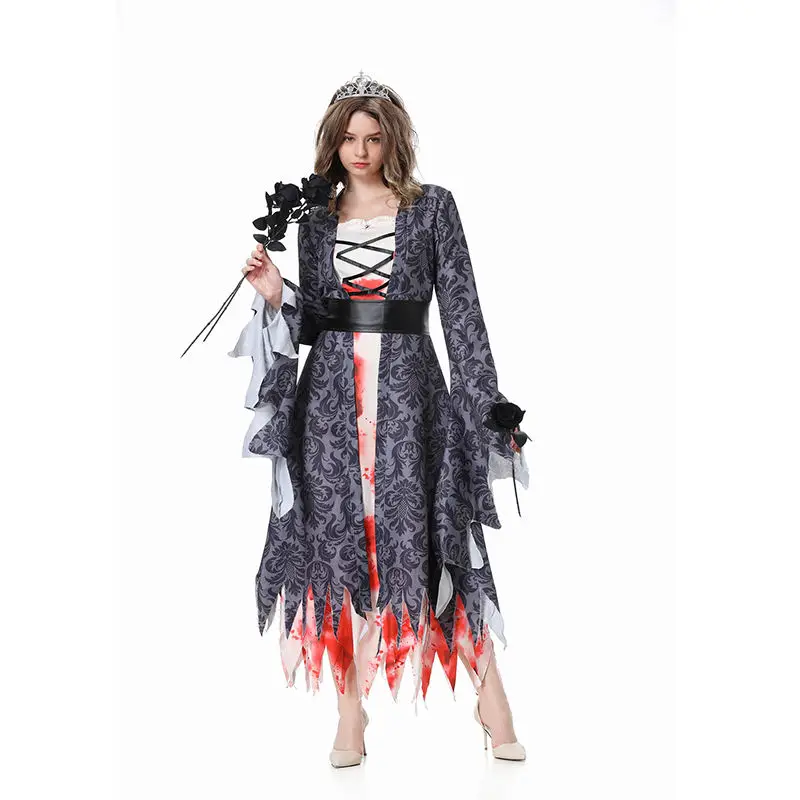 

New Halloween Ghost Bride Zombie Costumes Masquerade Party Cosplay Costume Vampire Demon Queen Costumes Adults Women Cosplay