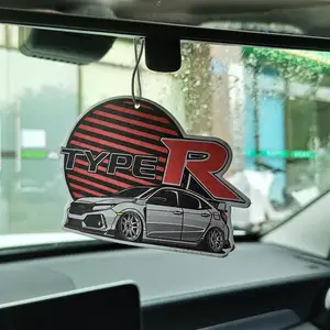 JDM-Car Air Freshener Hanging, Perfume Rearview Mirror, Honda Spoon, Civic 8th, 10th Gen, Type R, GK5, Accord Odyssey, Fit Accessory 8 Main Sales Accessories Civic G10 - №5
