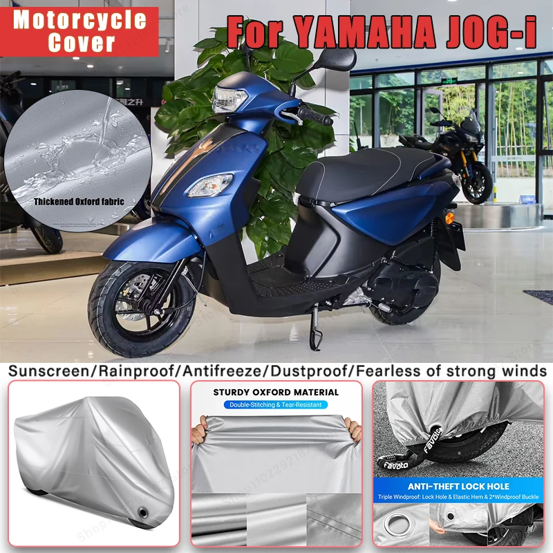 

For YAMAHA JOG-i No Ear Motorcycle Cover -Outdoor Full Body Protection,Waterproof Dustproof Heat-Resistant Moto Accessory