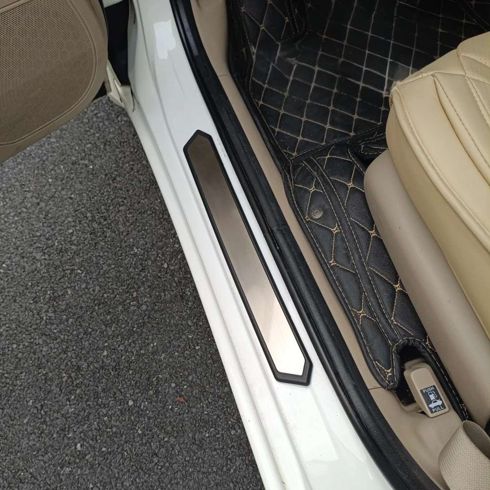 For Toyota Corolla Cross 2020-2026 2027 Car Door Sill Plate Welcome Pedal Threshold Protector 3D Stickers ABS Steel Anti-Scratch