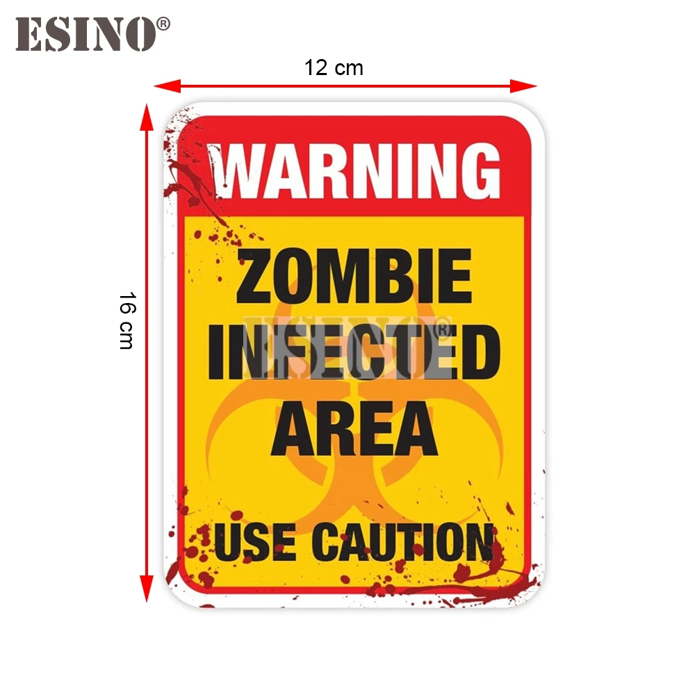 مضحك تحذير غيبوبة المنطقة المصابرة استخدام الحذر PVC صائق مقاوم للماء جسم السيارة ملصق نمط الفينيل #2