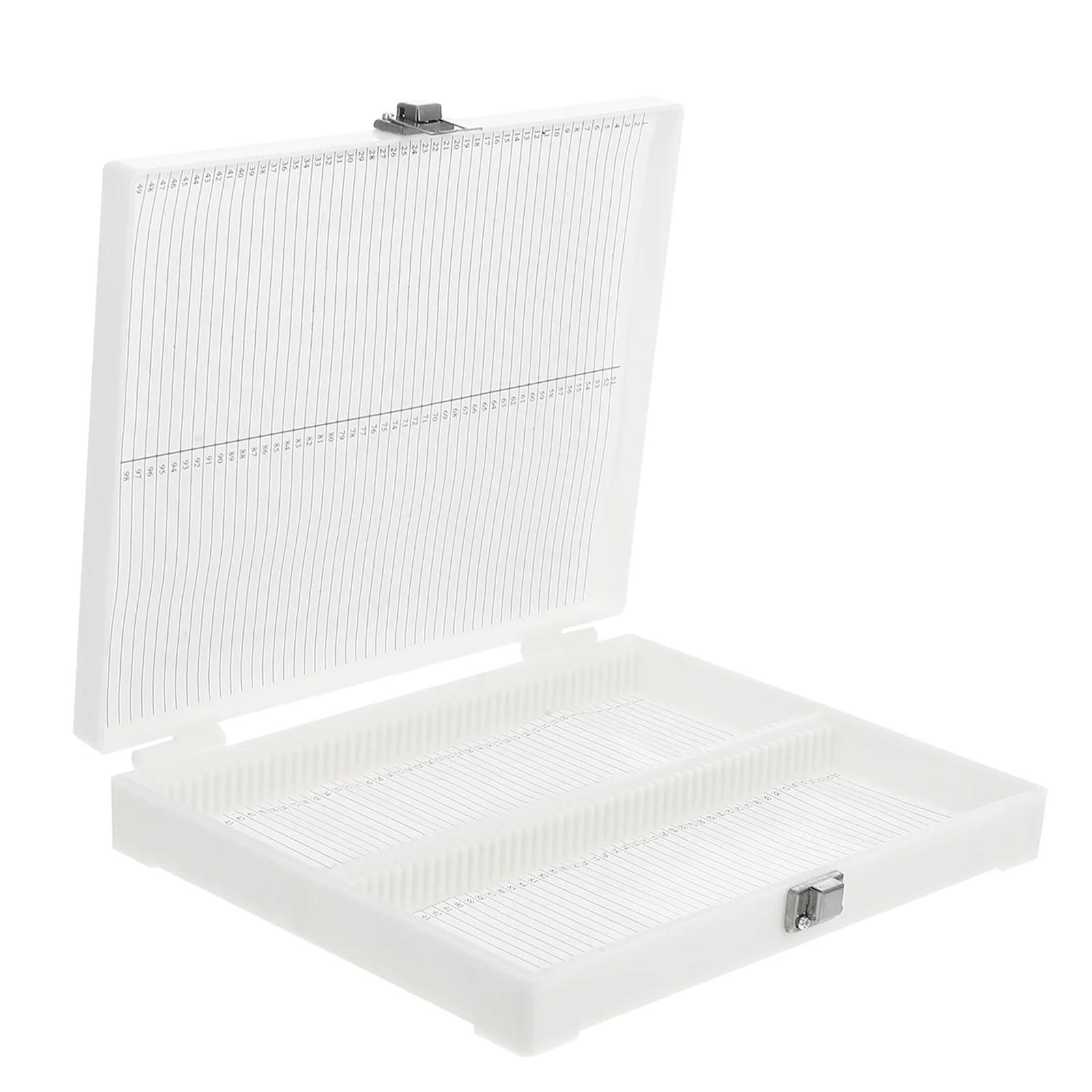 Prepared Slides Container Microscope Organizer Box Reusable Boxes Stainless Steel