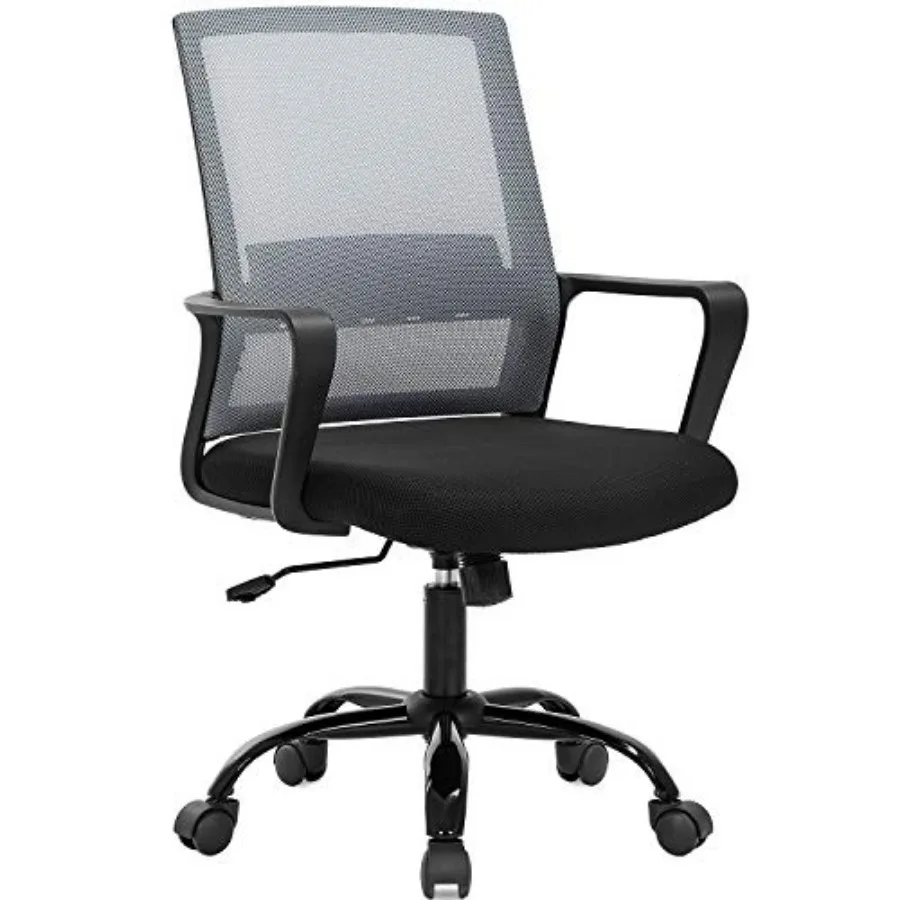 

Ergonomic Desk Chair Swivel Rolling Computer Chair Executive Lumbar Support Task Mesh Chair Adjustable Stool for Women Men