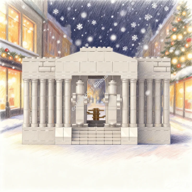 

731pcs MOC Virgo Temple Saint Seiya Architecture Model Building Blocks Toy DIY Creative Christmas Gift Idea Education Brick Kids