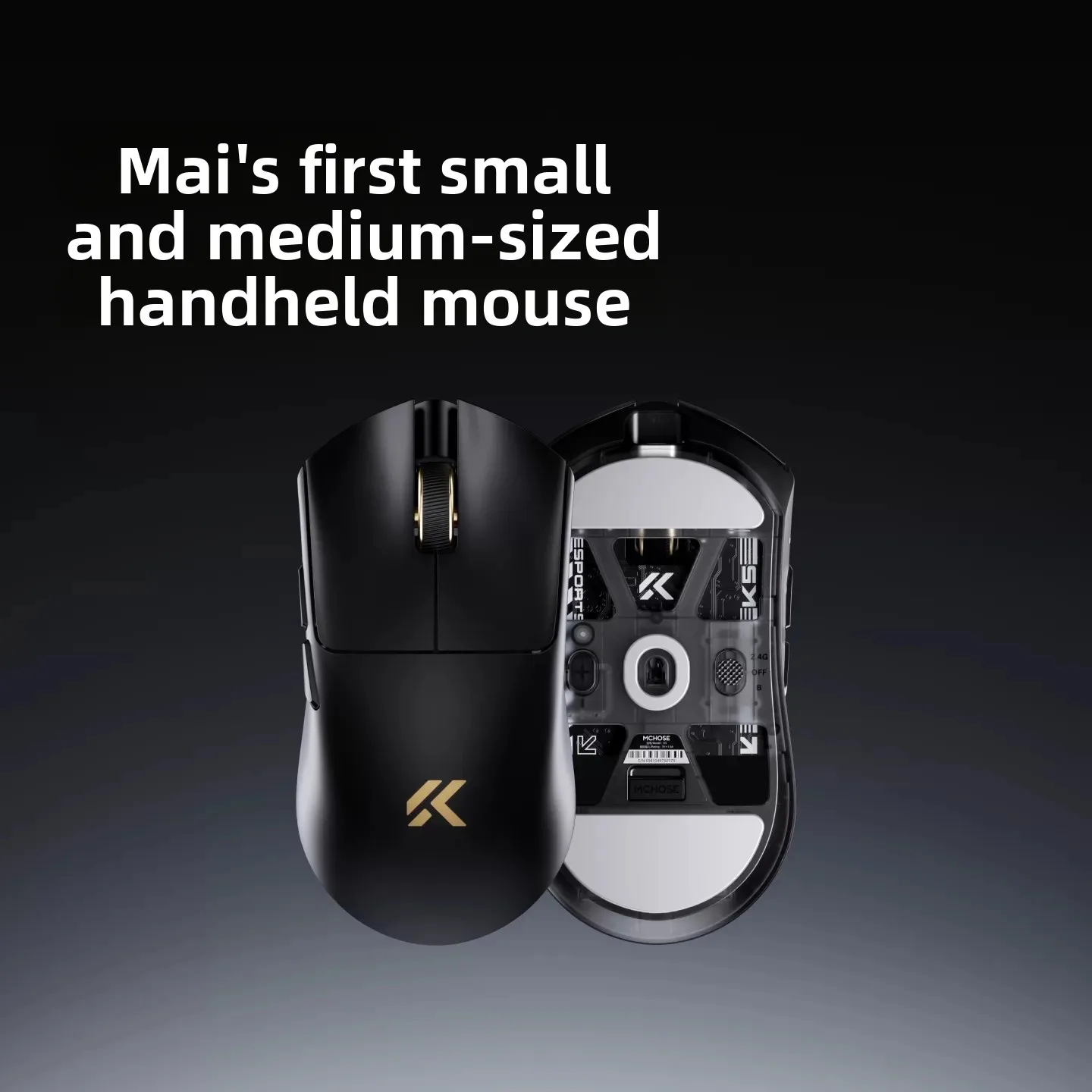 MCHOSE K5 Pro/Ultra Gaming Mouse Dual 8K Three-mode Wireless Bluetooth Lightweight Office Mouse Customized Gamer Gifts