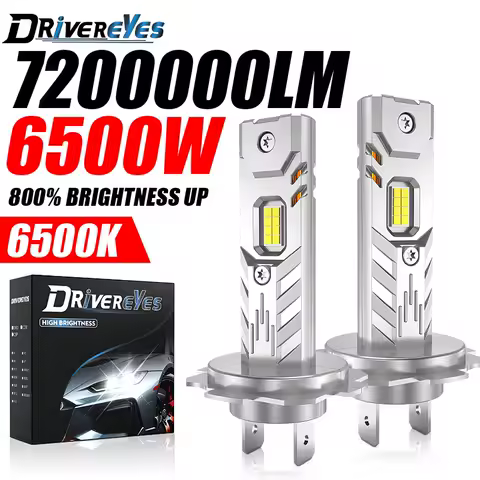 6500W H7 H4 H1 LED Headlight CANBUS H8 H11 9005 HB3 9006 HB4 Lights Mini Lamp 1:1 Size Wireless Fog Light Plug&amp;Play 6500K 12V