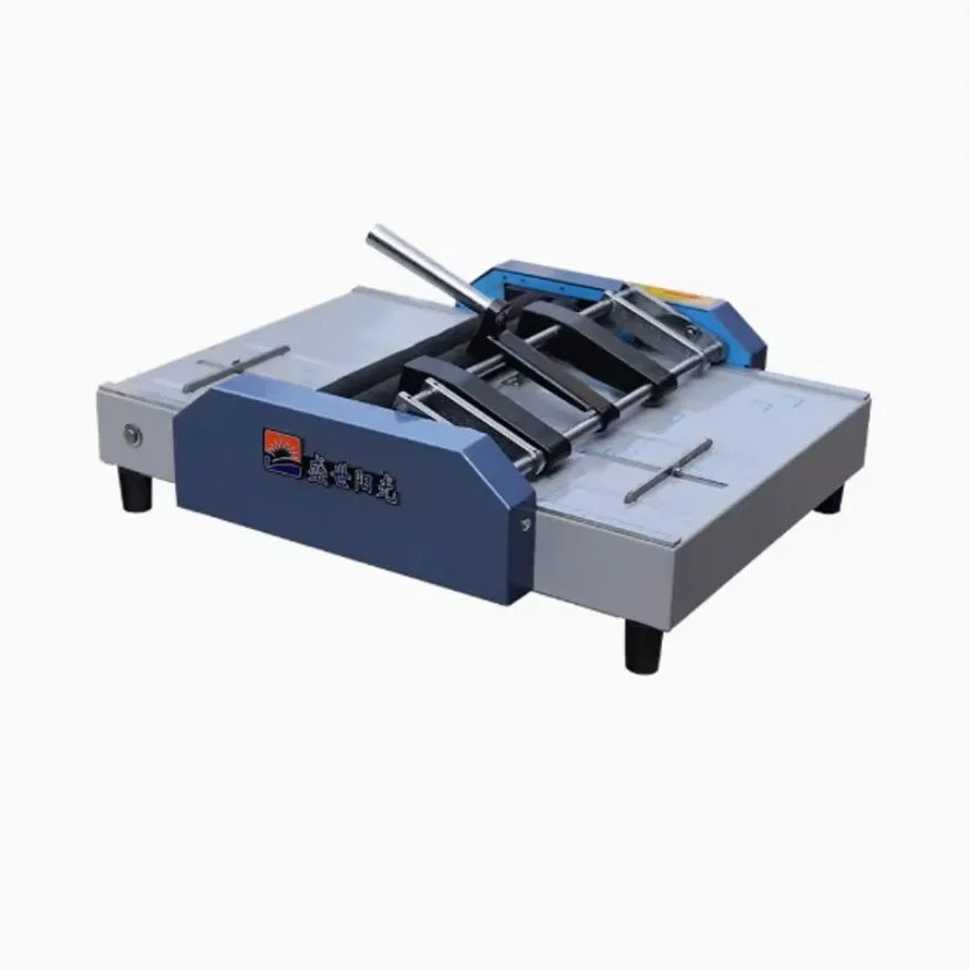 Semi-auto Electricity Booklet Maker Pamphlet Broshure Binding Machine , Flyers Brochure + 2Pcs Stapling Heads