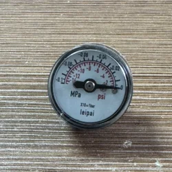 Medidor de vacío de alta calidad, 25MM axial -30inhg ~ 0, medidor de vacío en miniatura, medidor de presión negativa de vacío en miniatura