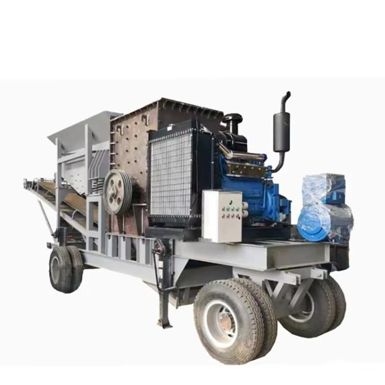 2025 Hot Sale Easy Moving diesel Type Small Mobile Hammer Crusher Machine