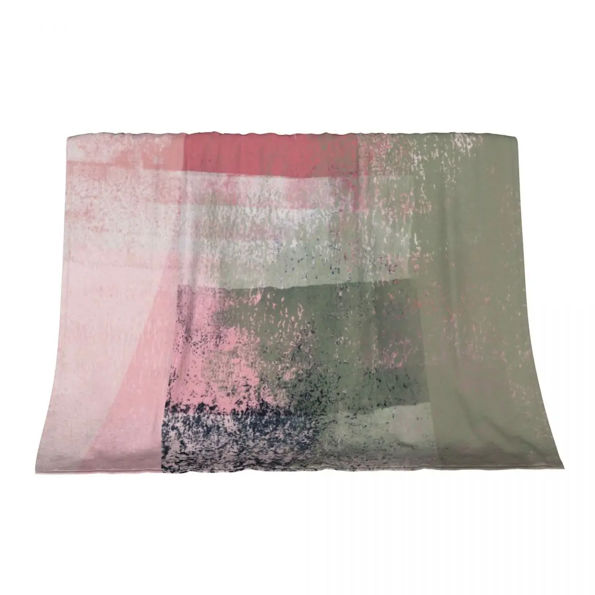 

Surfaces 2 Abstract in Sage Green and Pink Throw Blanket funny gift Kid'S Softest Fashion Sofas Blankets