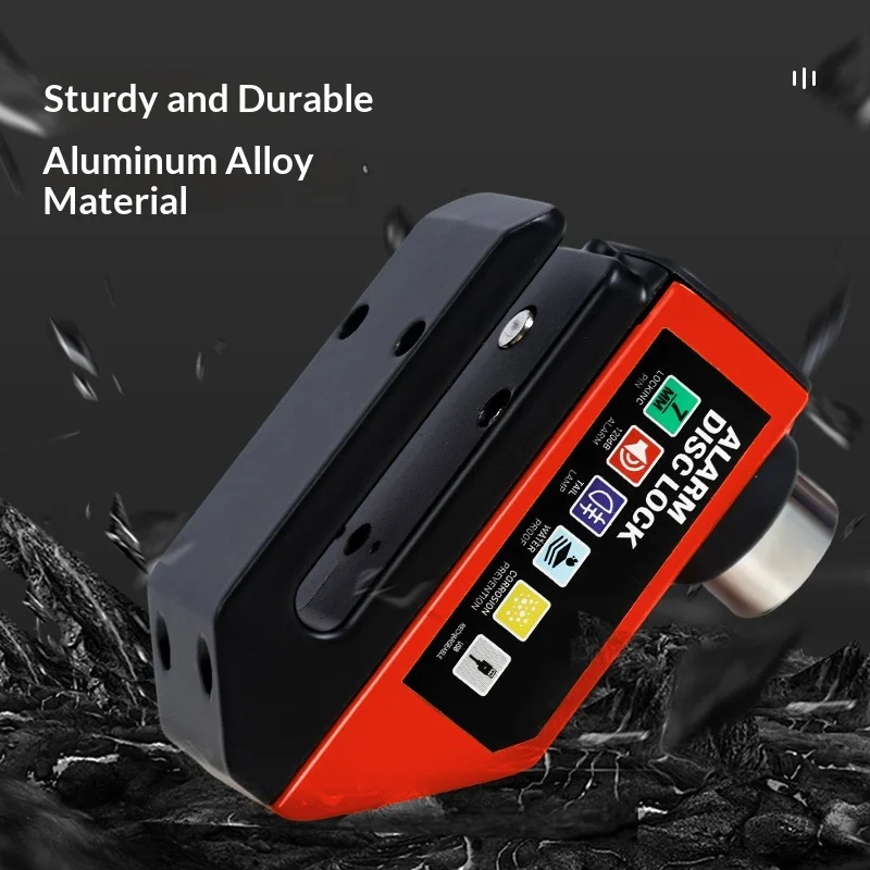 

Aluminum Alloy Bicycle Disc Brake Lock Is Suitable for Electric Bicycles, Anti-theft Alarms, Portable Riding Accessories