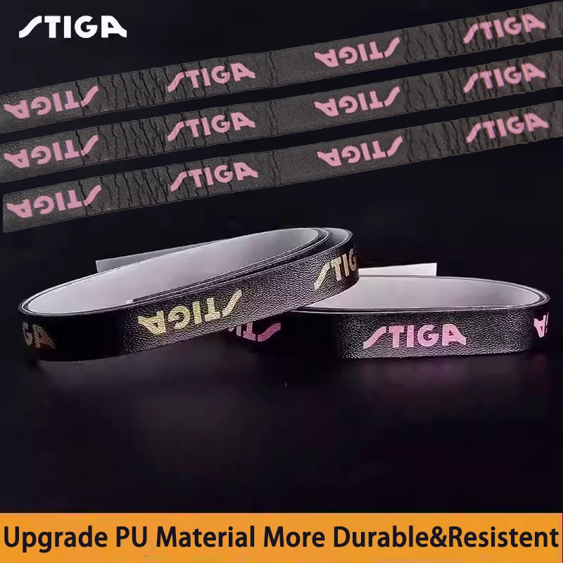 STIGA Table Tennis Racket Edge Tape Anti-Collision PU Protective Strip for Ping Pong Bat Border Guard Racket Edge Protector