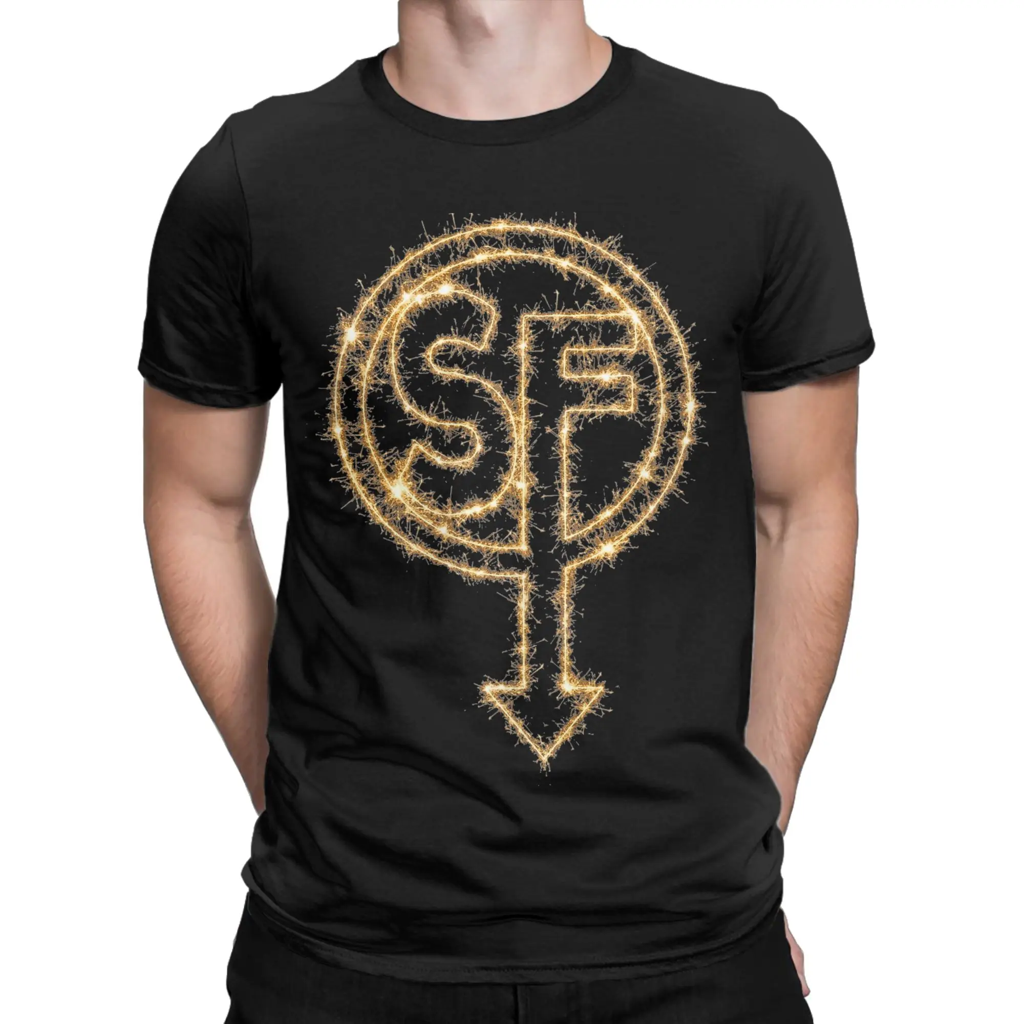 Men Women SF Logo Sally Face  T Shirt Sanitys Falls Pure Cotton Clothing Novelty Short Sleeve O Neck Tee Shirt Gift Idea T-Shirt