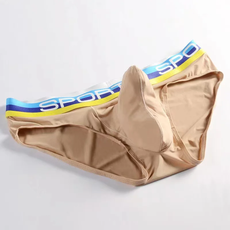 Men\'s Sexy Underwear Briefs U Convex Big Penis Pouch Male Slips Panties Breathable Low Rise Net Hollow Underpants Bikini Cuecas