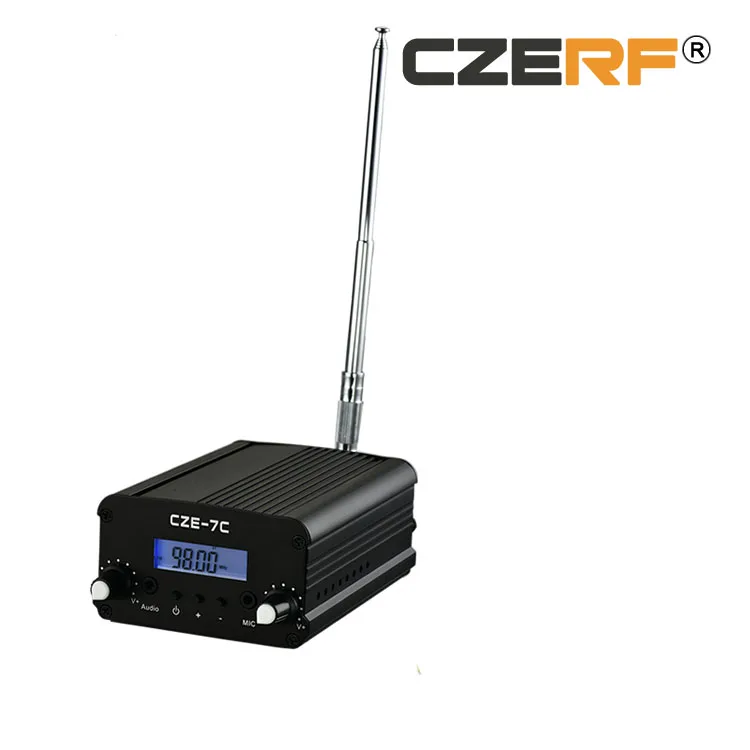 

CZE-7C 1W/7W Wireless Stereo Audio FM Broadcast Radio Station Transmitter reference range 1km