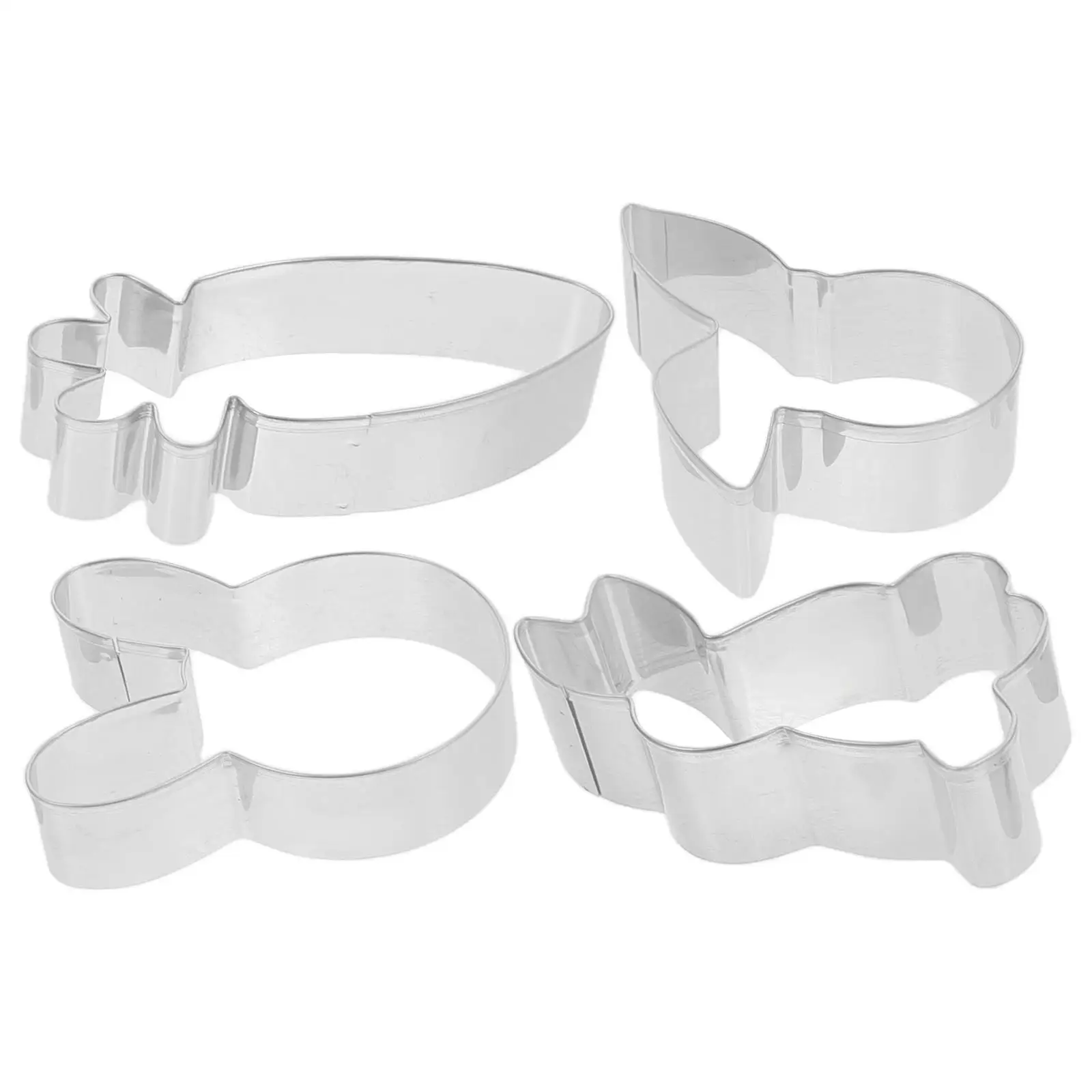 

4 Pcs Cookie Cutters DIY Handmade Mold Cutting Machine Bunny Stainless Steel Easter Molds