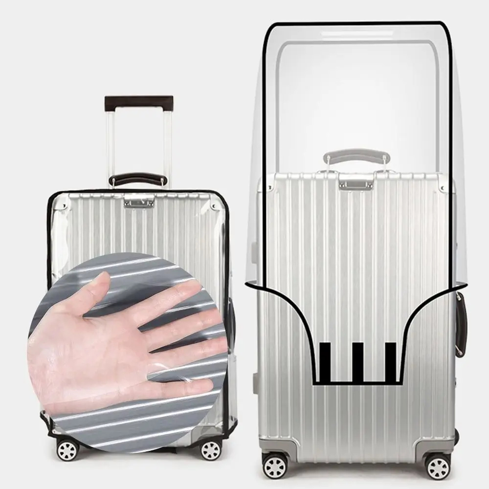 Clear PVC Luggage Cover,PVC Luggage Protector Suitcase Cover, Transparent Material Keep Luggage Clean And Damage Free In Transit