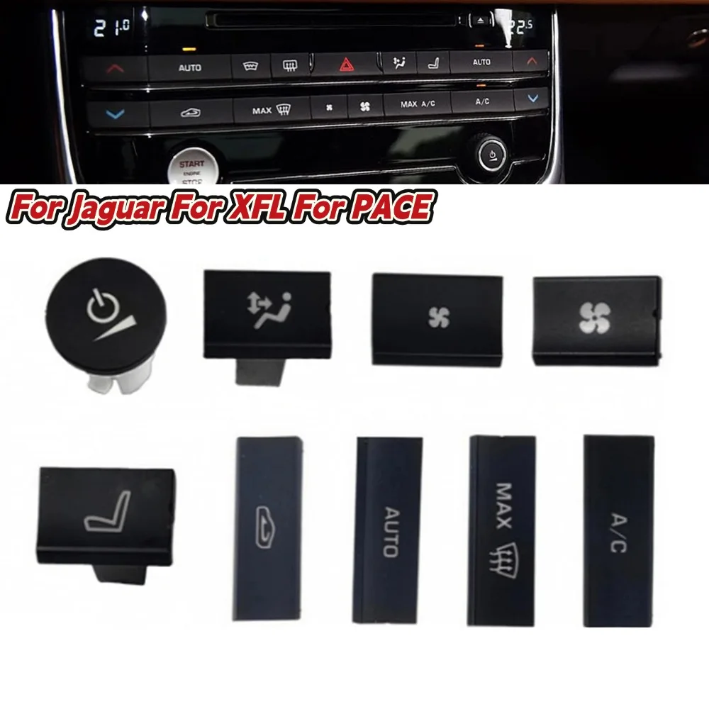 For Jaguar XFL F-PACE Air Conditioning Control Panel Volume Button Replacement ABS Plastic A/C Volume Button Interior Parts
