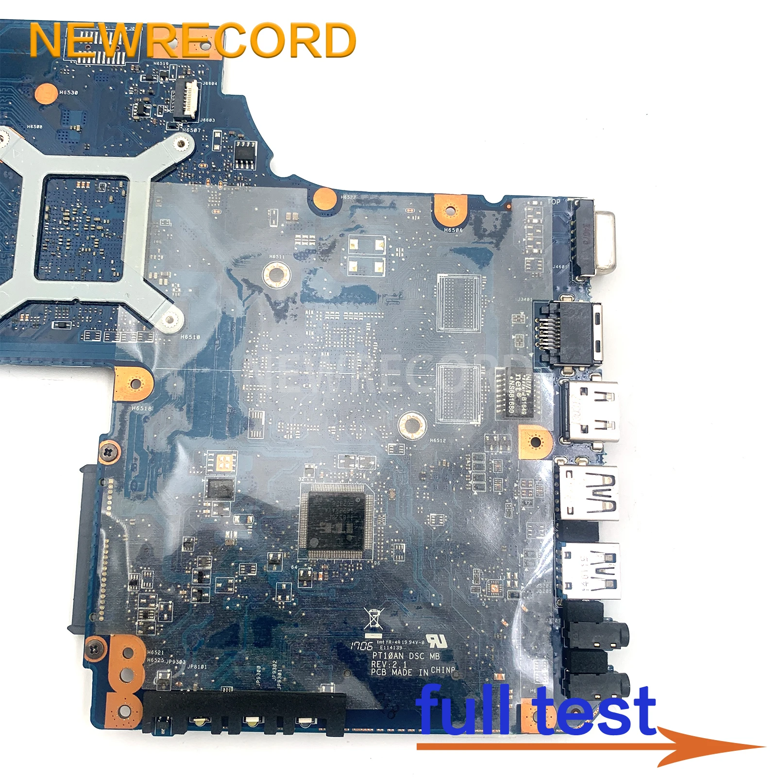 Imagem -06 - Placa-mãe Portátil para Toshiba Satellite Placa Principal com Cpu Teste Completo C50 C50d C50-d H000062940 Pt10an Dsc mb