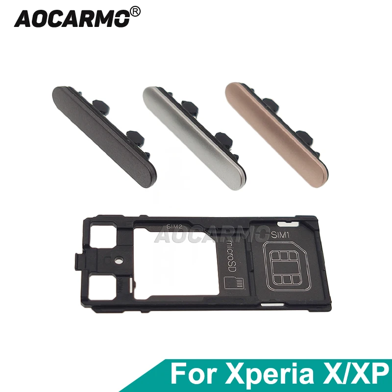 

Держатель слота для SIM-карты Aocarmo Micro Sd + SIM-карты Крышка для Sony Xperia X Performance XP F8131 F8132 X F5121 F5122
