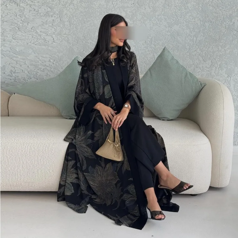 

Eid Abaya Women Cardigan Dress Scarf Dubai Kaftan Muslim Caftan Long Robe Jalabiya Ramadan Morocco Islam 2025 Vestidos Largos