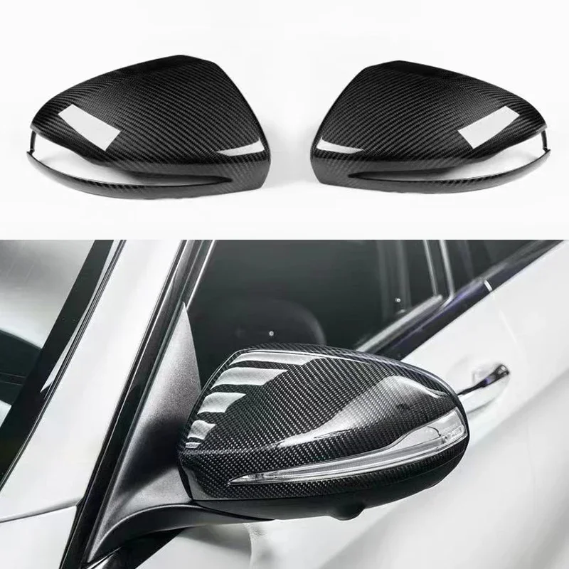 New！ Dry carbon fiber rearview mirror cover for Benz B C E S GLC/A/B CLS A W205 right-hand drive high quality mirror cover