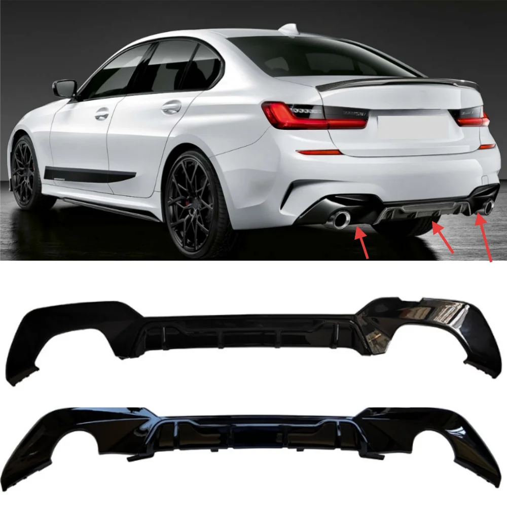 

For BMW 3 Series G20 G28 2020-2022 car rear lip lower bumper MP decorative spoiler surround