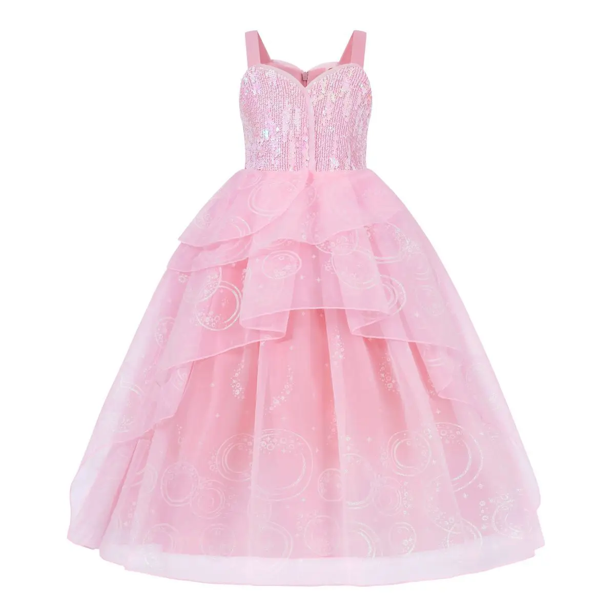 Glinda Cute Pink Dress for Girls 2-12 Yrs Cosplay Costume Girls Halloween Costume Kids Good Witch Princess Dresses