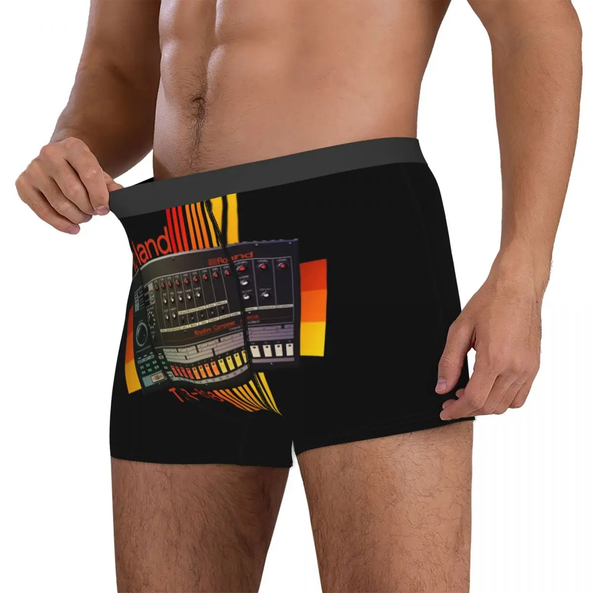 Boxer Underpants Shorts Roland Tr-808 Drum Machine Model Panties Men's Comfortable Underwear for Homme Man Boyfriend Gifts