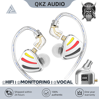 Original QKZ ODIN Wired Earphone HiFi Bass Earbud Monitor Vocal 3-Level Tuning In-Ear Dynamic Metal D-Fi Headsets For Game Music