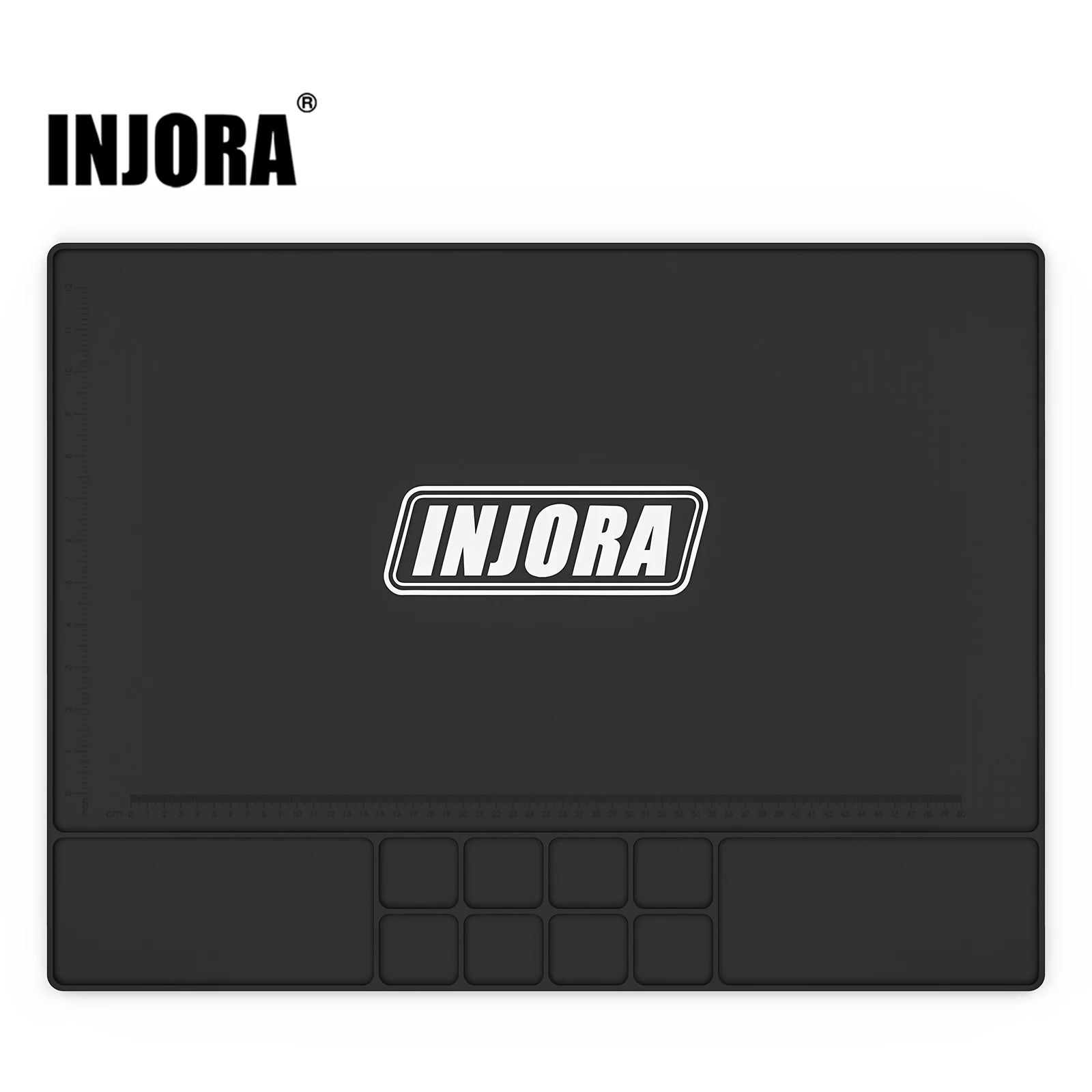 INJORA Silicone Work Mat Pit Mat for RC Car (600x450mm)