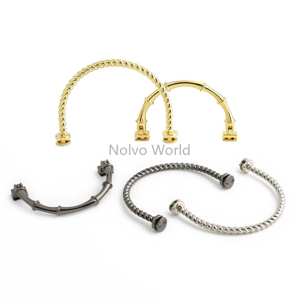 2/4/16 قطعة 11.5x8.4 سنتيمتر ، 10.9x7 سنتيمتر U-شكل صندوق معدني حقيبة مقابض إطار حقيبة يد خواتم مشبك للمحافظ حزام الكتف اكسسوارات #4